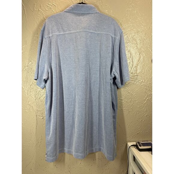 Marti Kat Polo Shirt Mens Blue Short Sleeves Collared Athleisure Size XXL NWT - Picture 4 of 4